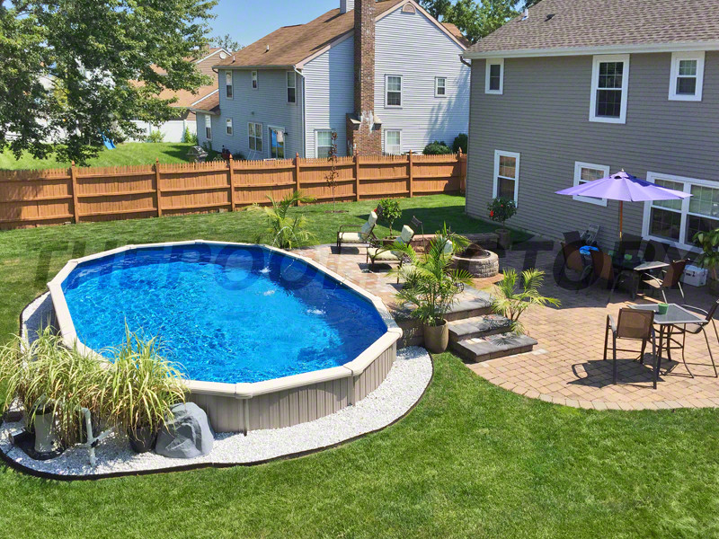 Above Ground Pool Ideas
 Semi inground Pool s The Pool Factory