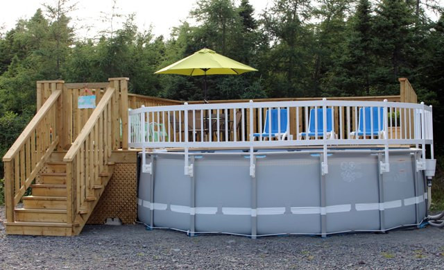 Above Ground Pool Safety Fence
 Vinyl Works Canada 36" Tall Premium Resin Ground