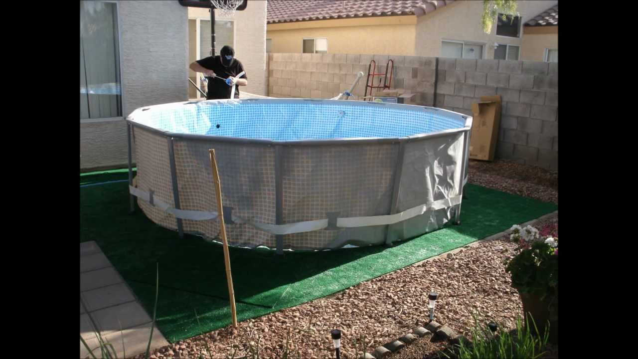 Above Ground Pool Setup
 Ground Swimming Pool Setup Time Lapse