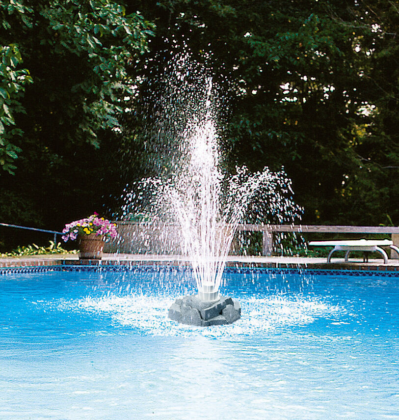 Above Ground Pool Water Fountain
 Triple Tier Rock Ground & Inground Swimming Pool