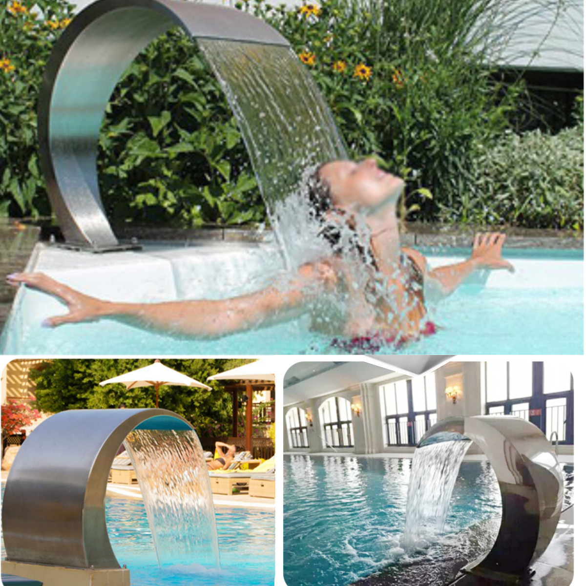 Above Ground Pool Water Fountain
 stainless steel pool fountain swimming pool garden water