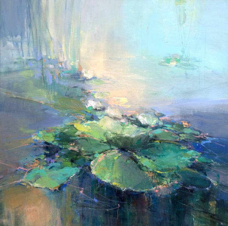 Abstract Landscape Paintings
 Magdalena Morey Waterlilies I original abstract