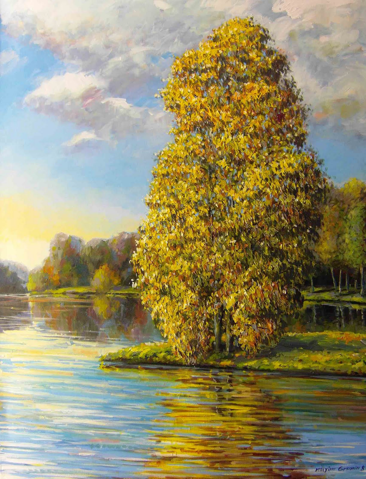 Acrylic Landscape Painting
 Maxim Grunin Drawing & Painting Landscape paintings 2010