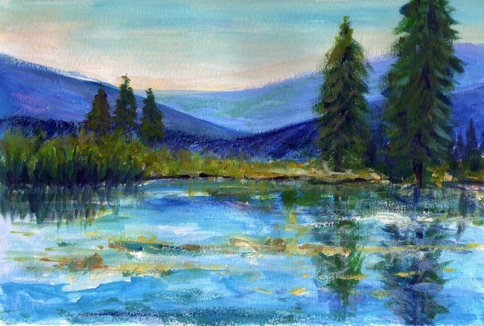 Acrylic Painting Landscape
 Priti Lathia s Fine Art More Acrylic Practice