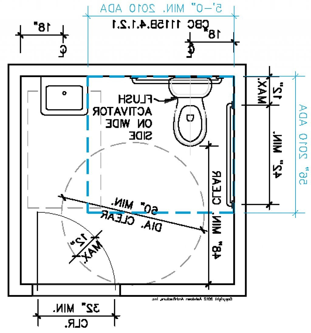 ADA Bathroom Dimensions Diagram