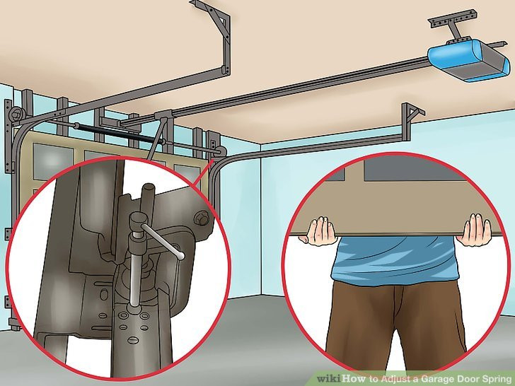 Adjusting Garage Door
 How to Adjust a Garage Door Spring with wikiHow