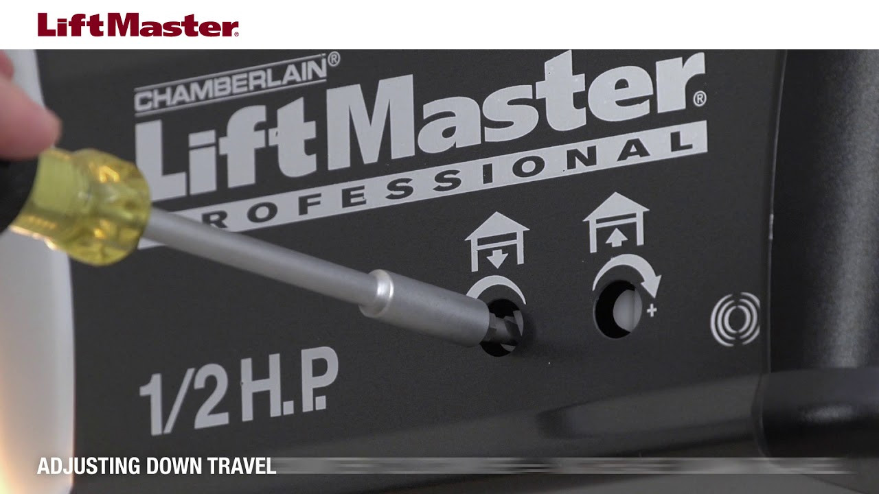 Adjusting Garage Door
 How to Adjust Travel Limits on a LiftMaster Garage Door