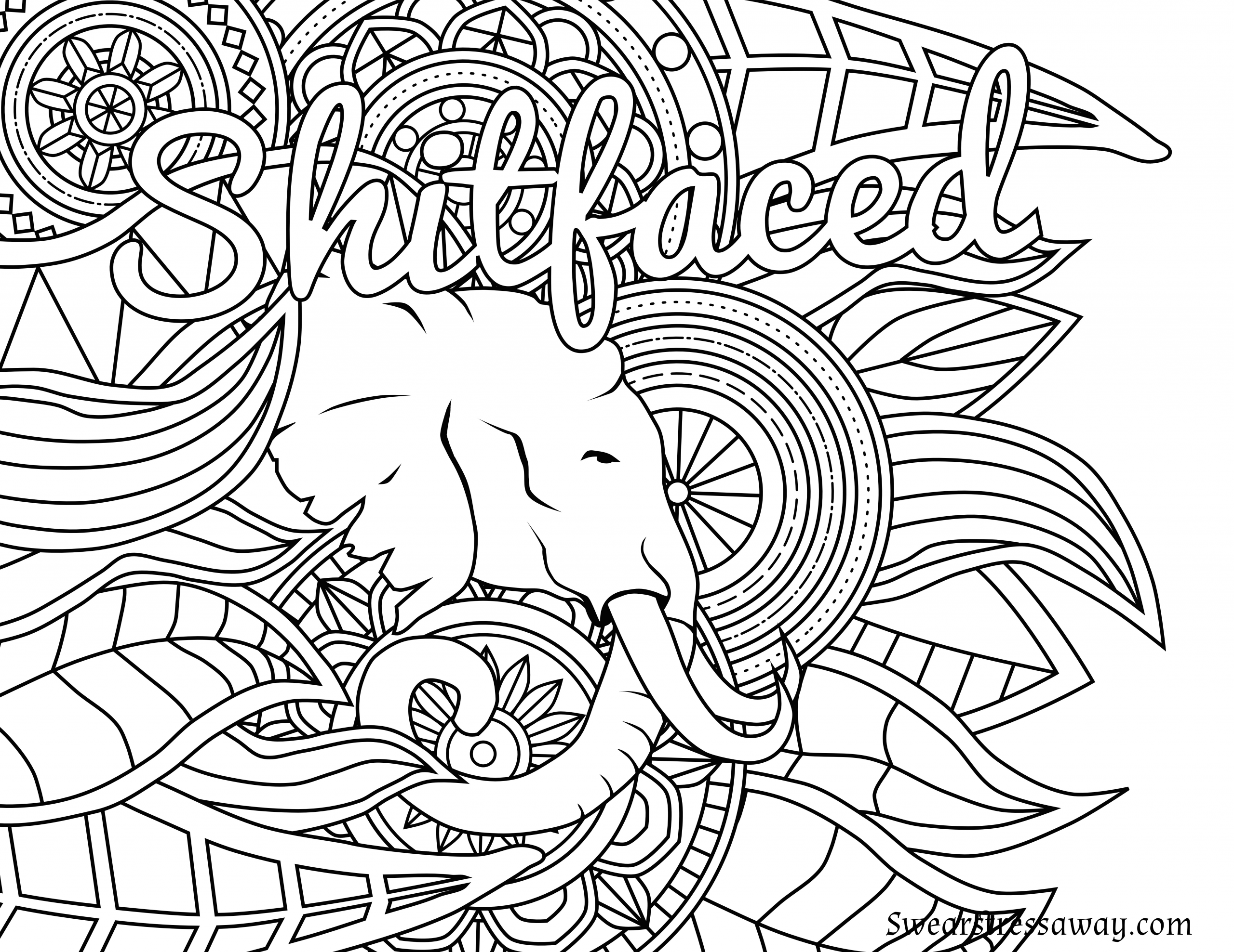 Adult Coloring Book Swear Words
 Free Adult Swear Word Coloring Pages