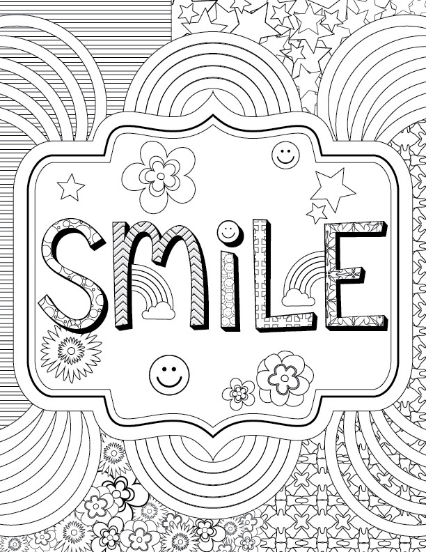 Adult Coloring Pages For Kids
 Adult Coloring for Kids at Heart PRINTABLE PAGES