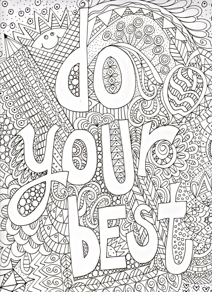 Adult Coloring Pages For Kids
 Quote Coloring Pages for Adults and Teens Best Coloring