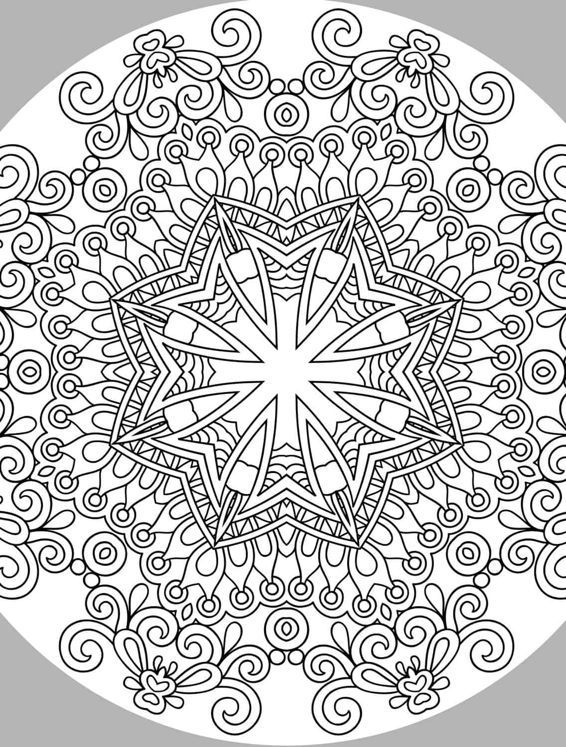 Adult Coloring Pages Printables
 10 Free Printable Holiday Adult Coloring Pages