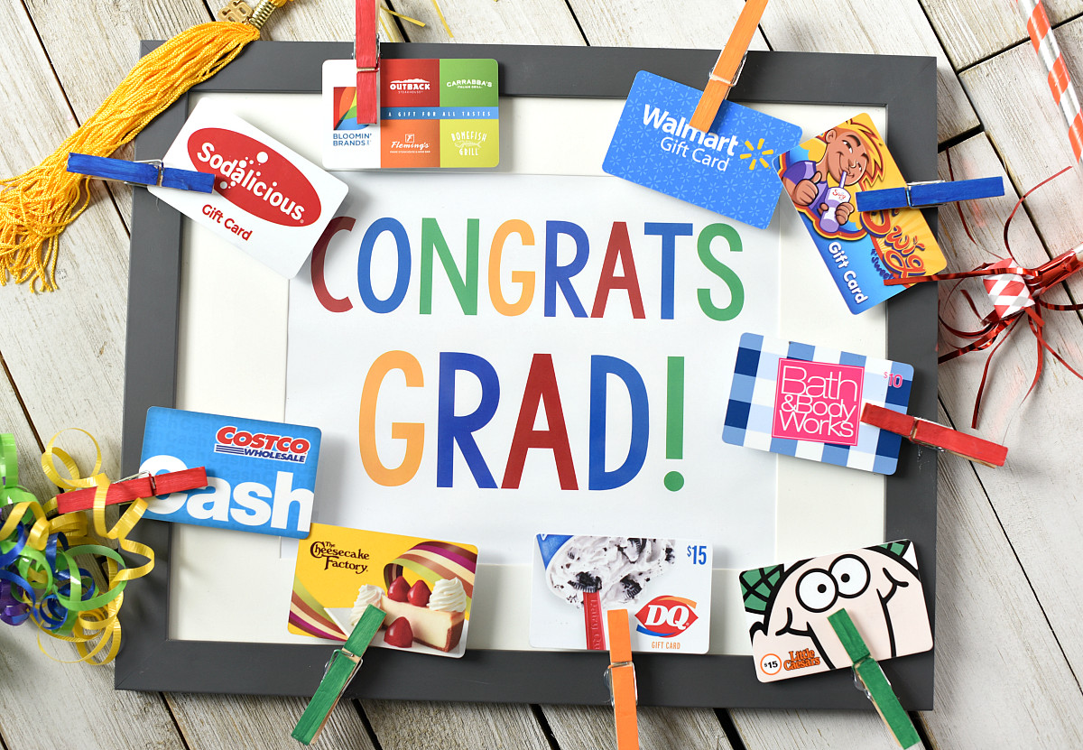 Adult Graduation Gift Ideas
 Cute Graduation Gifts Congrats Grad Gift Card Frame – Fun