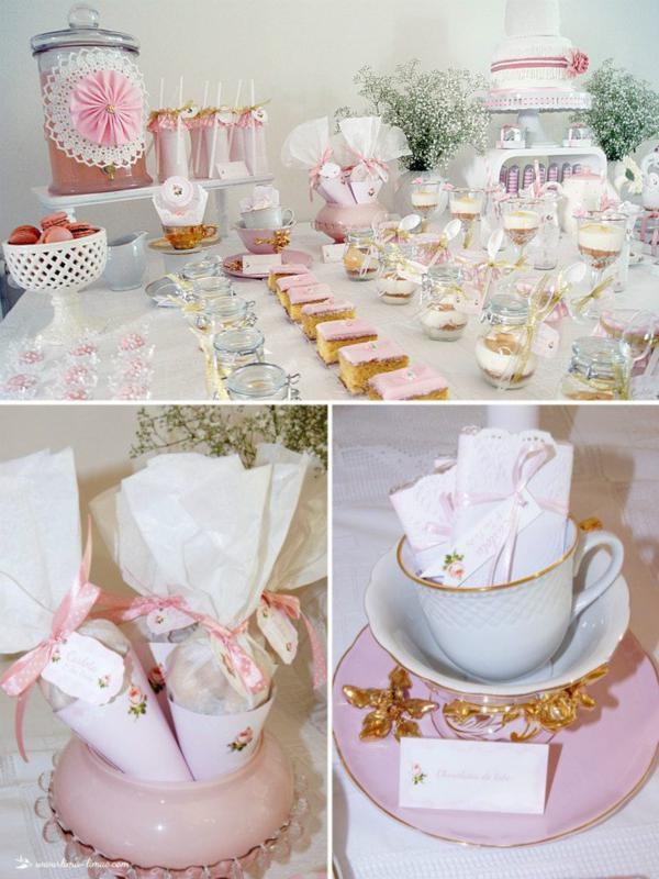 Adult Tea Party Ideas
 Kara s Party Ideas 1st Birthday Girl Vintage Shabby Chic