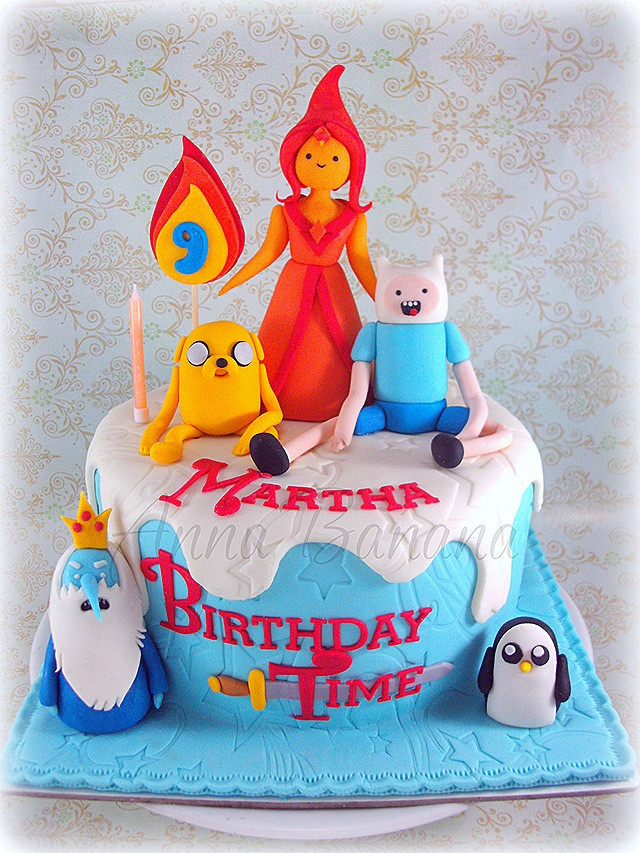 Adventure Time Birthday Cake
 Awesome Adventure Time Birthday Cake Between the Pages