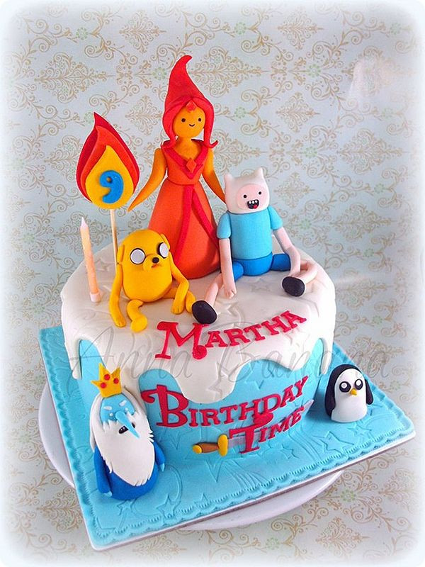 Adventure Time Birthday Cake
 Awesome Adventure Time Birthday Cake