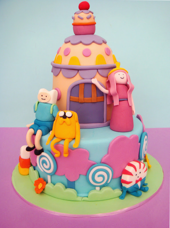 Adventure Time Birthday Cake
 butter hearts sugar Adventure Time Birthday Cake