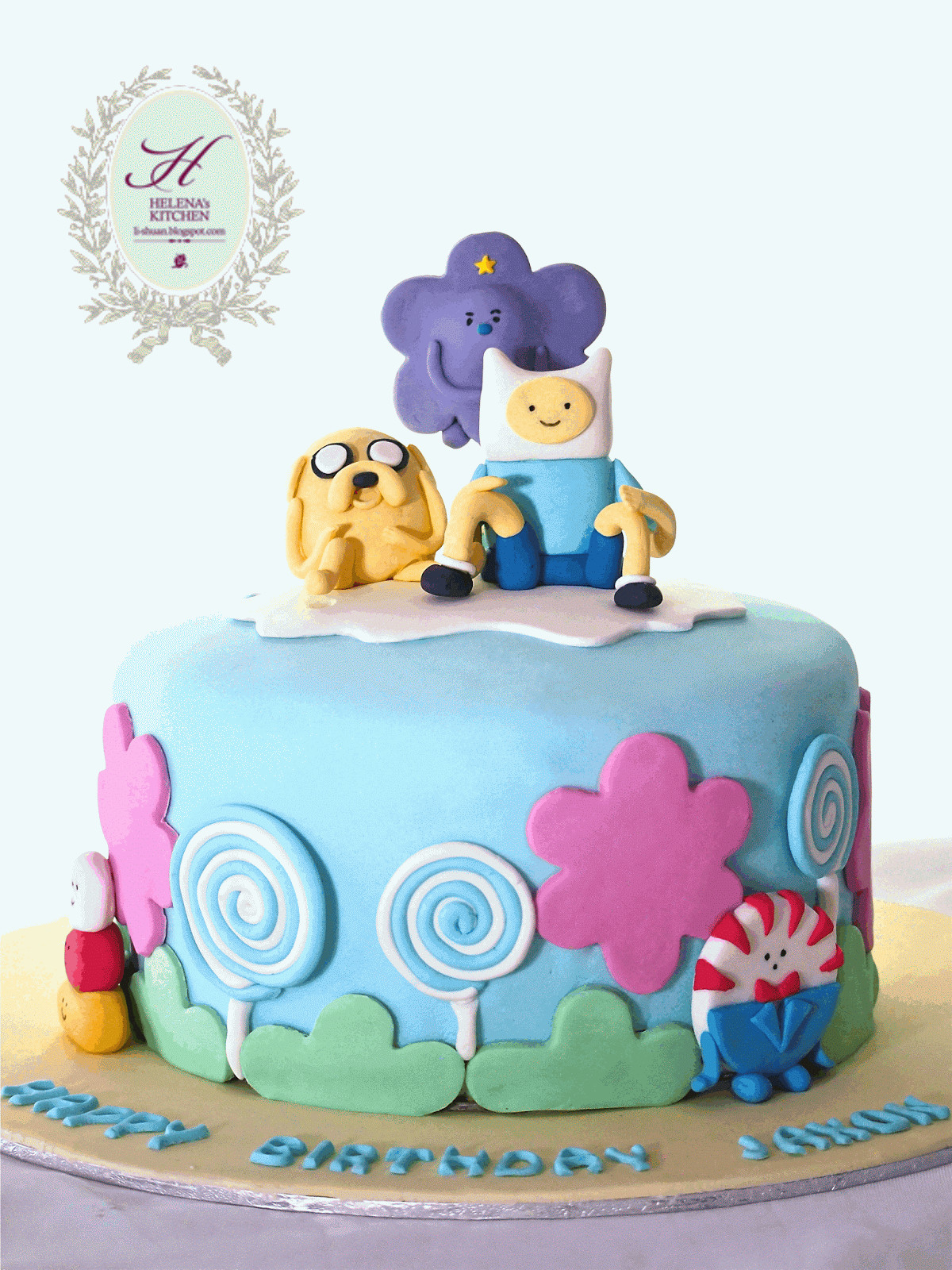 Adventure Time Birthday Cake
 Helena s Kitchen Adventure Time Cake （Happy Birthday Jaxon）