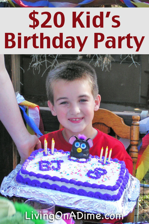 Affordable Kids Birthday Party
 Cheap Kids Birthday Party Ideas $20 Birthday Party