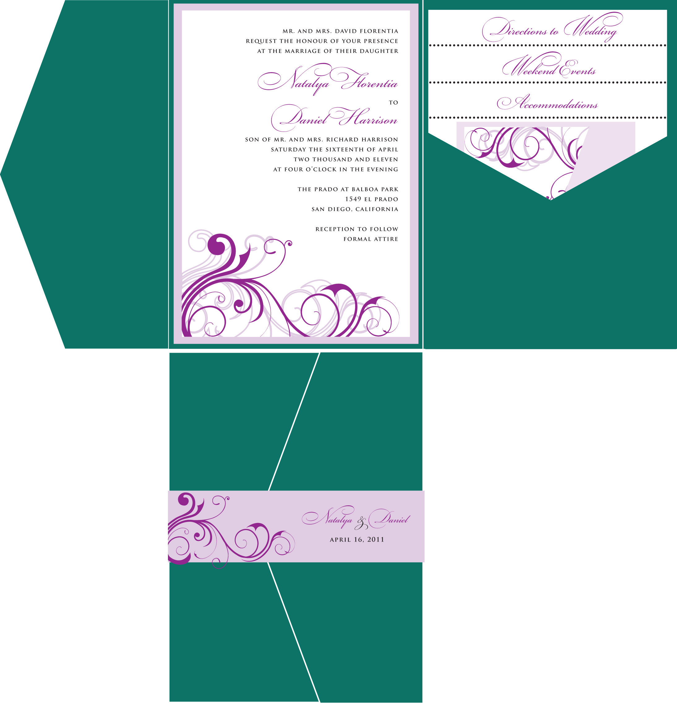 Affordable Pocket Wedding Invitations
 Affordable Pocket Wedding Invitations Wedding Invitation