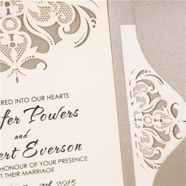 Affordable Pocket Wedding Invitations
 Affordable Luxurious Pocket Wedding Invitation WPFB2116