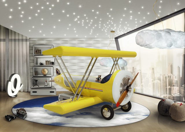 Airplane Kids Room
 Kids Bedroom Design An Airplane Themed Bedroom For Little