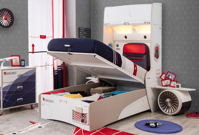 Airplane Kids Room
 First Class Airplane Kids Bedroom Modern Kids Miami