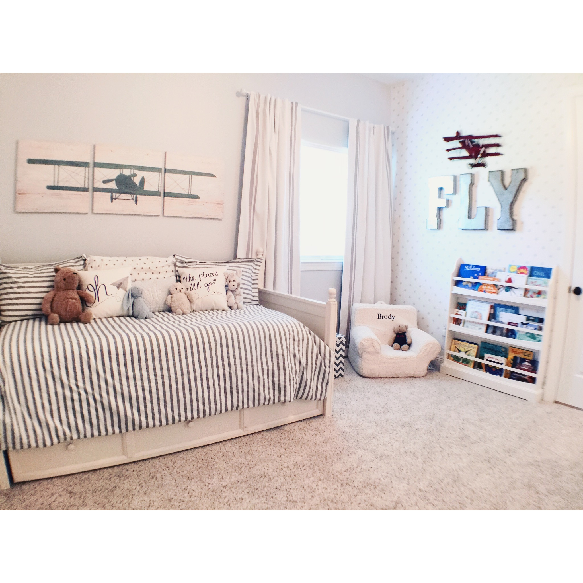 Airplane Kids Room
 Airplane Themed Toddler Room Project Nursery