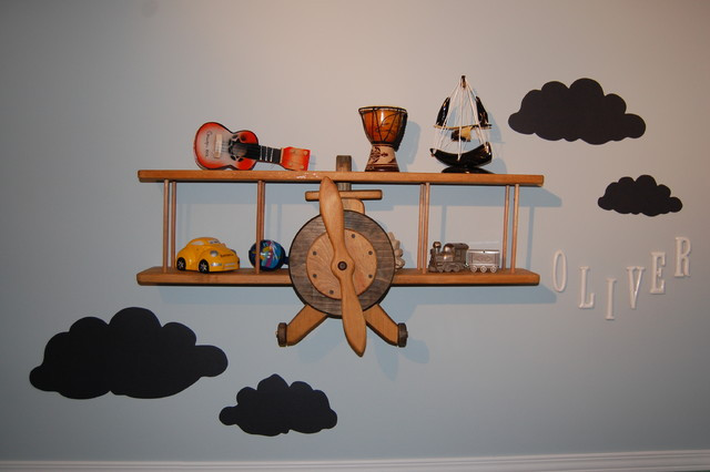 Airplane Kids Room
 Air Plane Bedroom Eclectic Kids Toronto by Decked