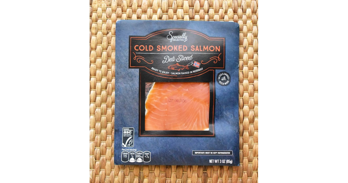 Aldi Smoked Salmon
 Deli Sliced Cold Smoked Salmon $4