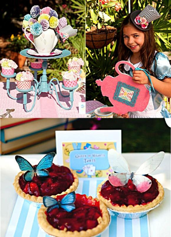 Alice In Wonderland Kids Party
 Alice Tea Birthday Party Printables Supplies