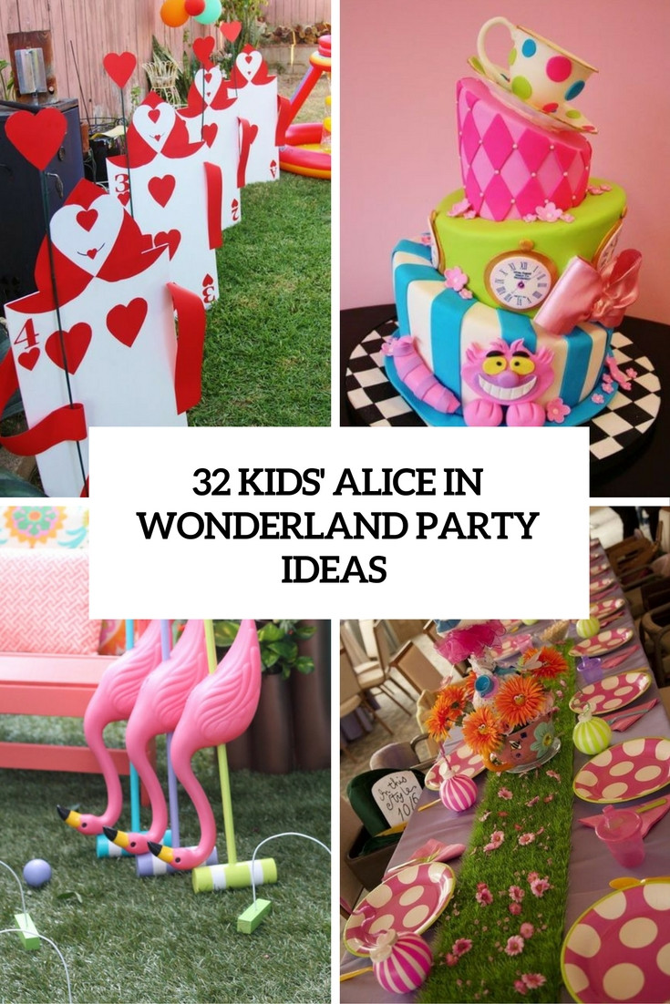 Alice In Wonderland Kids Party
 32 Kids Alice In Wonderland Party Ideas Shelterness