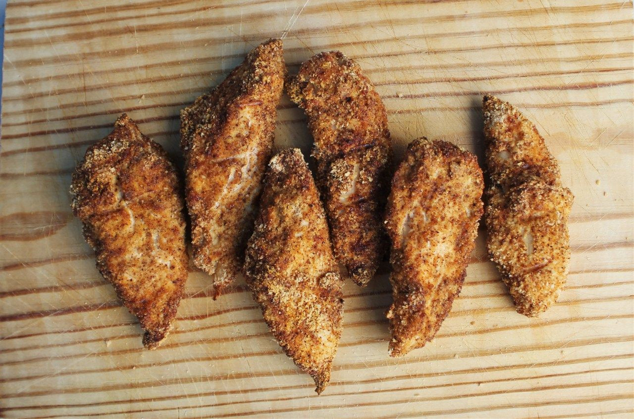 Almond Flour Chicken Tenders
 Spiced Almond Flour Chicken Tenders