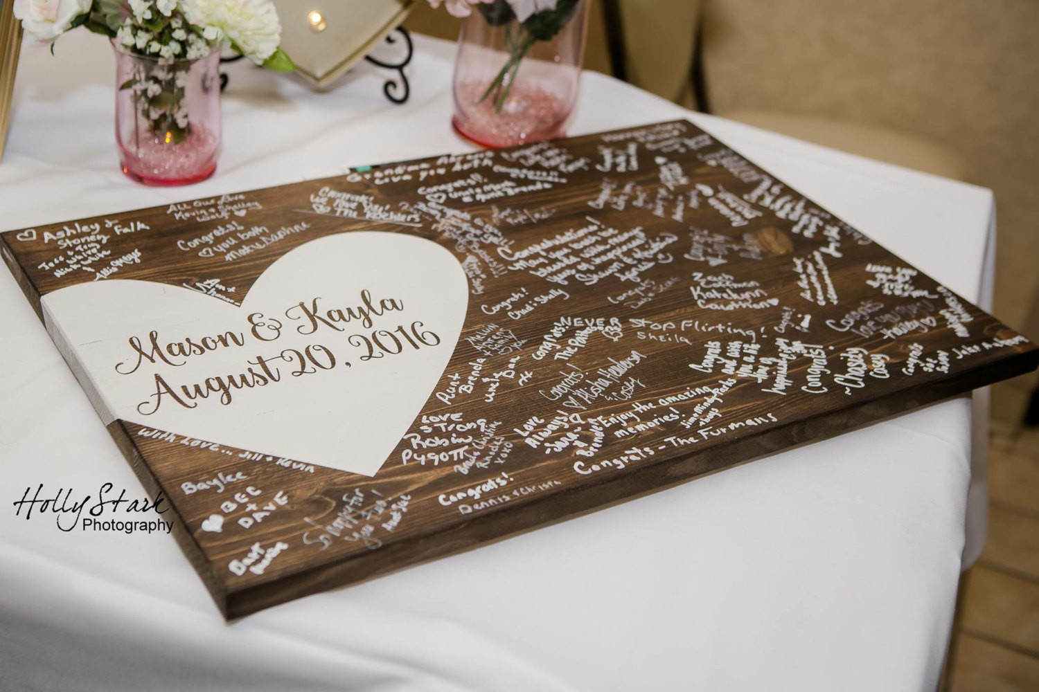 Alternative Guest Books For Weddings
 Alternative wedding guest book wood guest book wedding