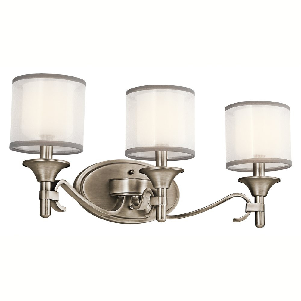 Amazon Bathroom Vanity Lights
 Kichler Lighting MIZ 3 Light Lacey Bathroom Light