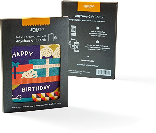 Amazon Birthday Cards
 Amazon Happy Birthday Greeting Card with Anytime Gift Card