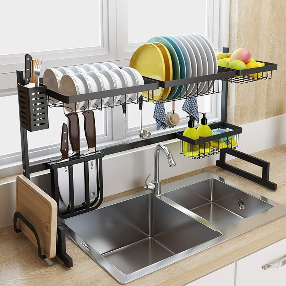 Amazon Kitchen Organizer
 Orasant Dish Drying Over the Sink Kitchen Supplies Rack