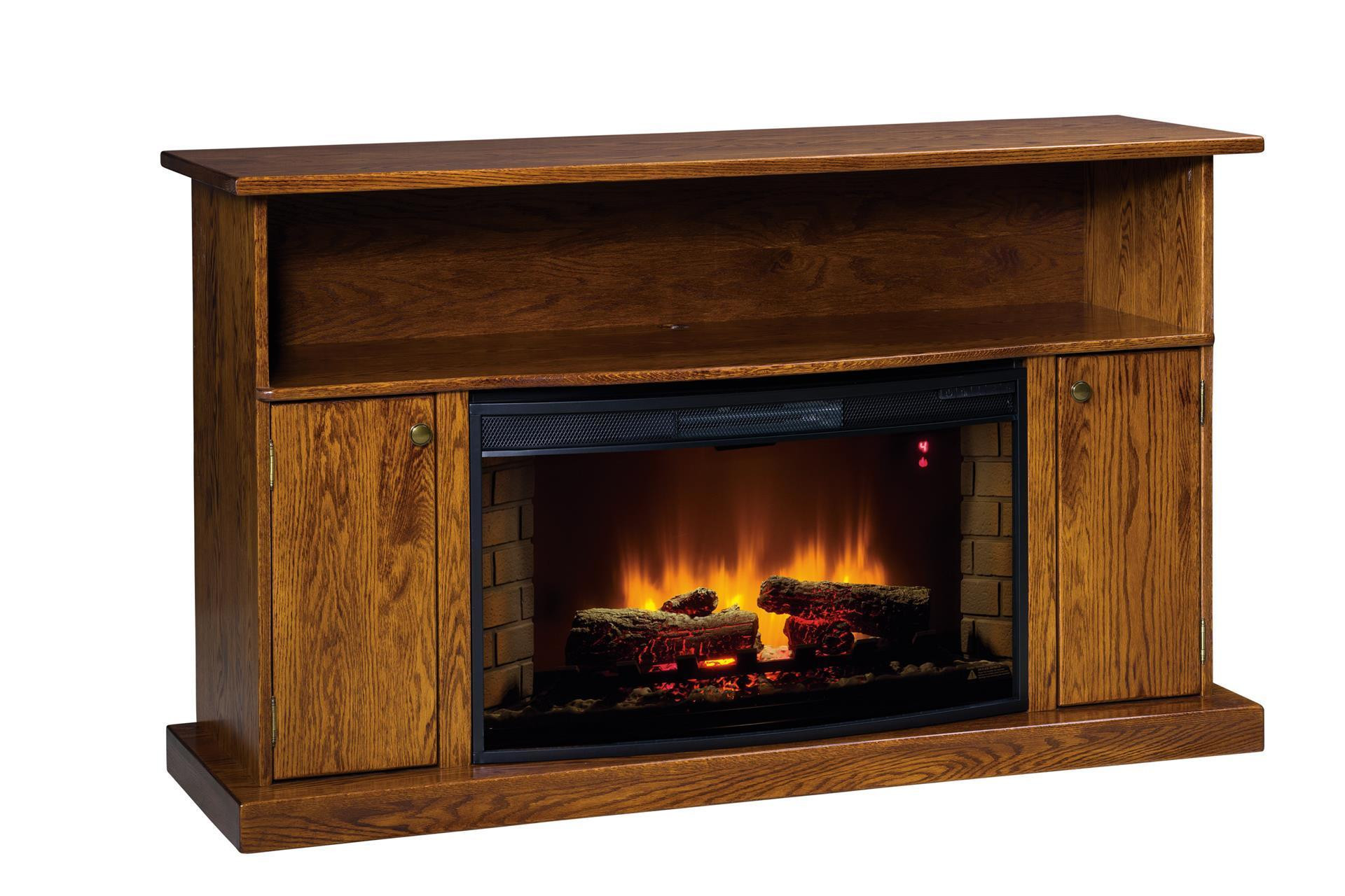 Amish Electric Fireplace
 Cheyenne Deluxe 60" Electric Fireplace Entertainment