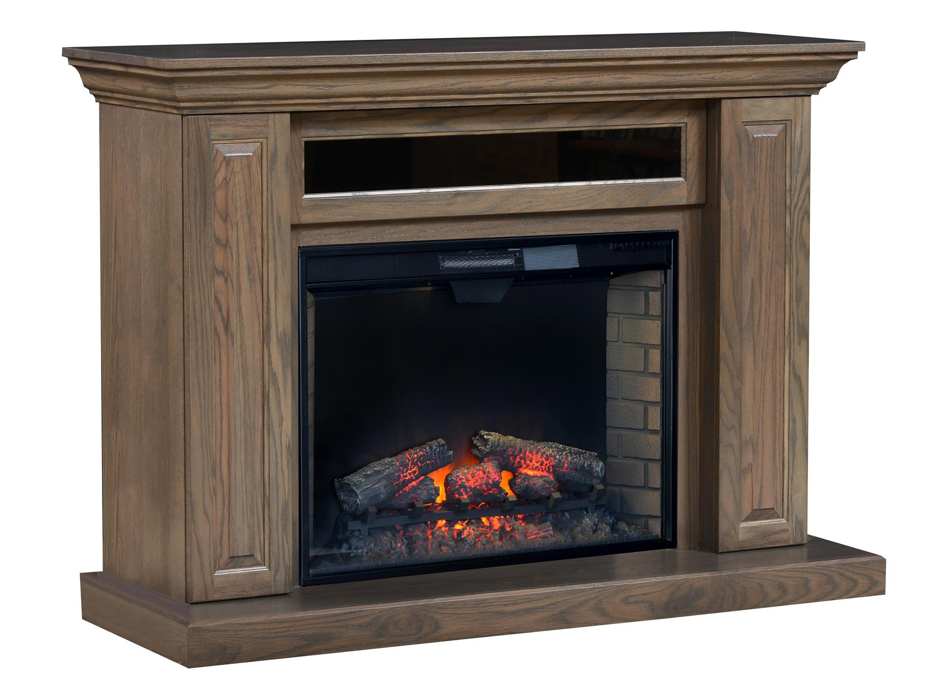 Amish Electric Fireplace
 Hiland Entertainment Center with Electric Fireplace from