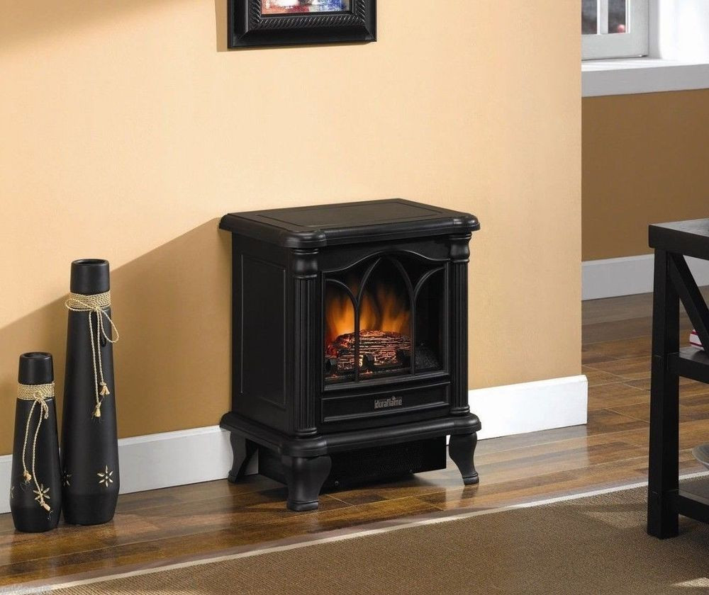 Amish Electric Fireplace
 Black Amish Freestanding Electric Mantle Stove Fireplace