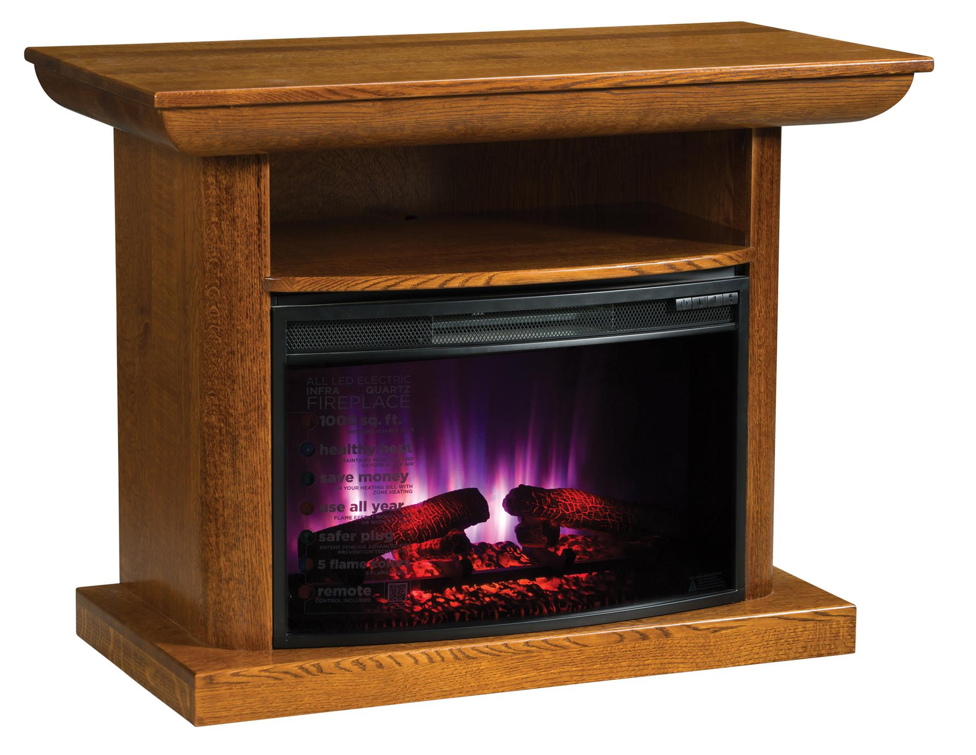 Amish Electric Fireplace
 Boston Classic Electric Fireplace from DutchCrafters Amish