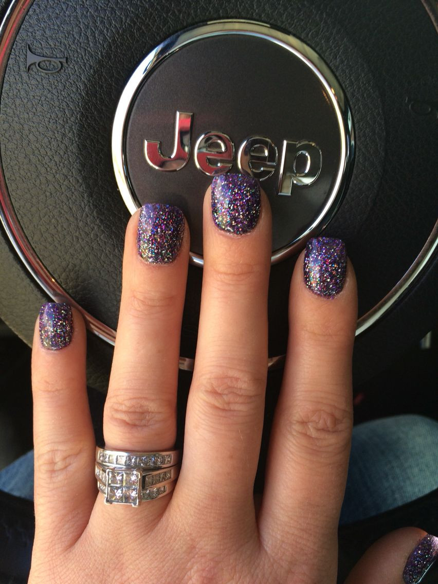 Anc Nail Colors
 Purple sparkle ANC nails custom color with galaxy sparkles