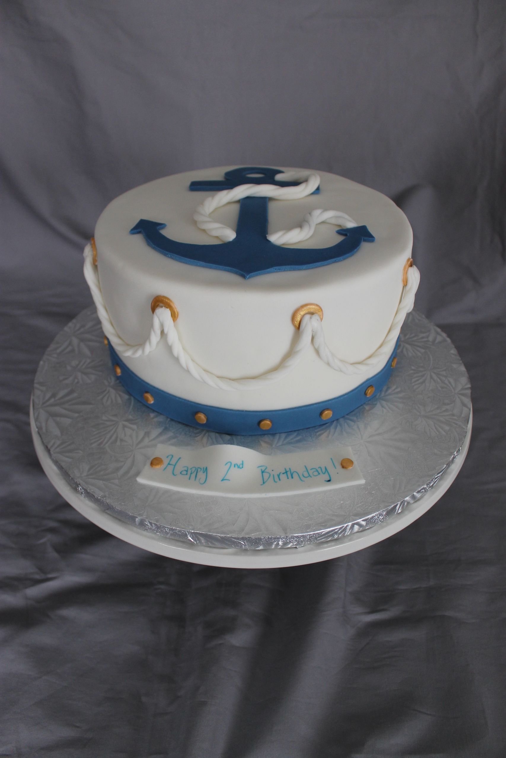 Anchor Birthday Cakes
 Nautical Themed Birthday Cake CakeCentral