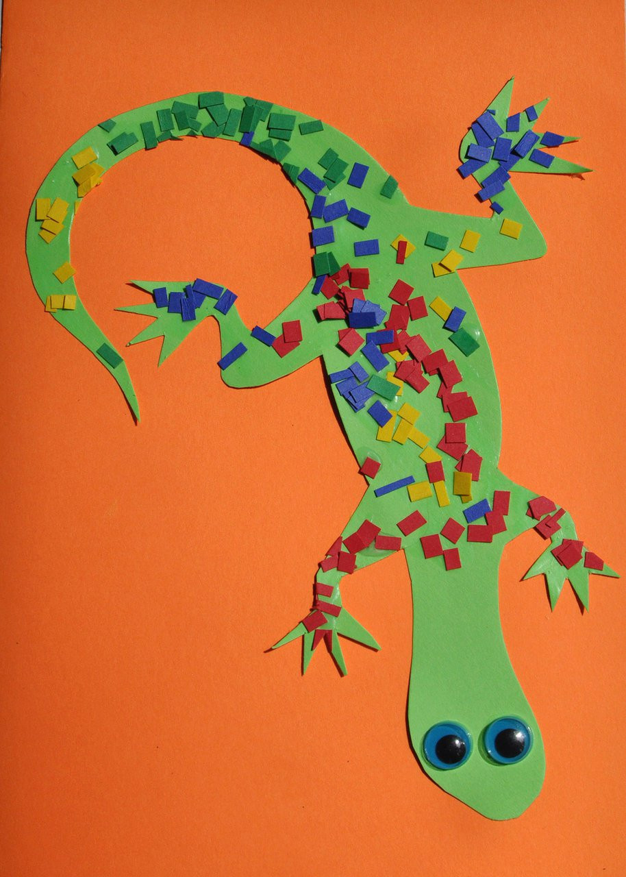 Animal Art Projects For Kids
 Mosaic Lizard