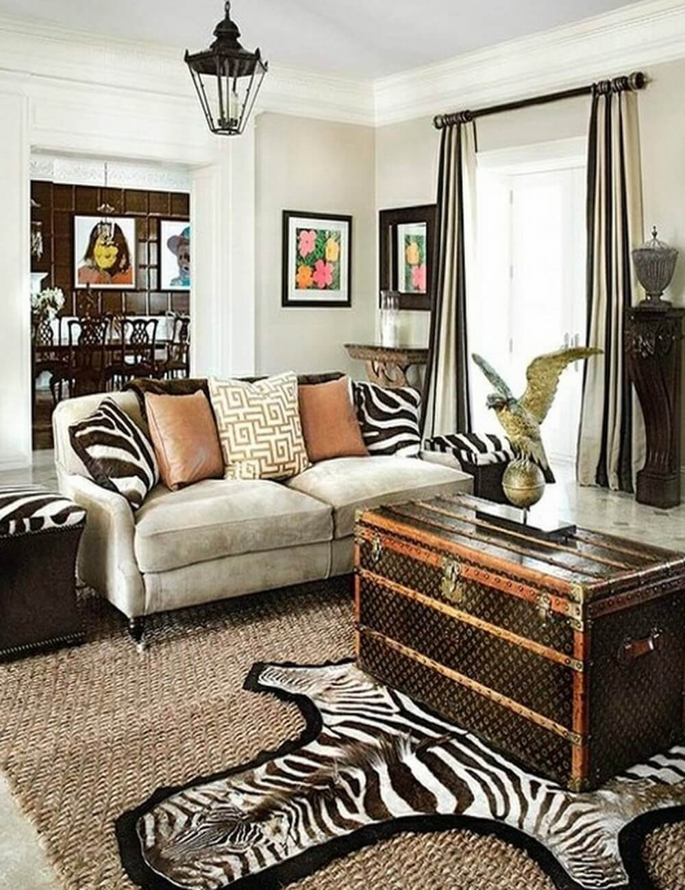 Animal Print Living Room Decor
 Make Your Rooms Look Fierce and Wild by Using Zebra Print