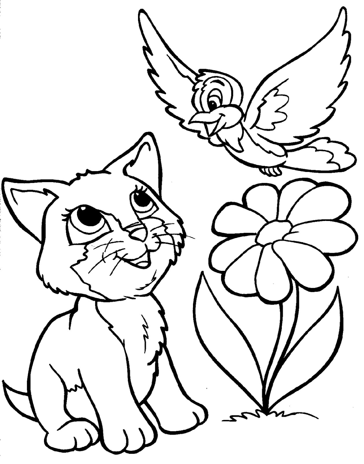 Animals Coloring Pages For Kids
 10 Cute Animals Coloring Pages