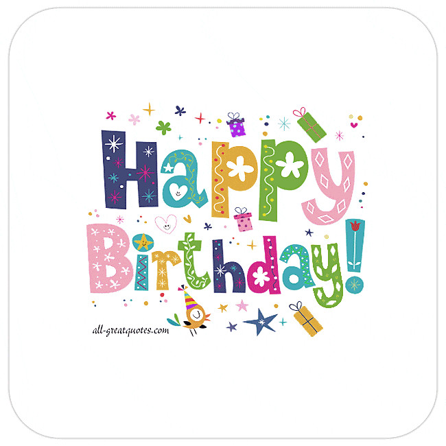 Animated Birthday Card
 Happy Birthday To You Animated