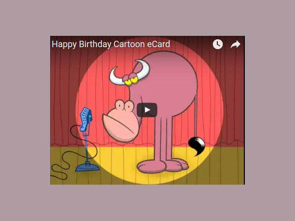 Animated Birthday Card
 9 Free Animated Birthday Cards