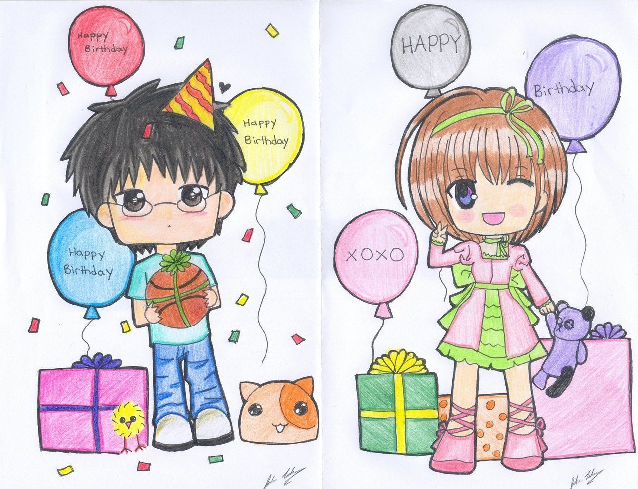 Anime Birthday Cards
 birthday anime chibi Google Search to draw