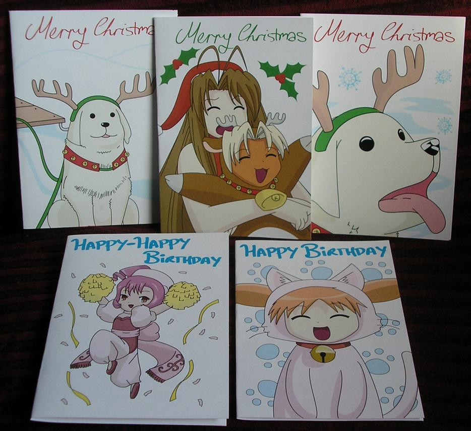 Anime Birthday Cards
 Anime Greeting Cards by Sakichii on DeviantArt