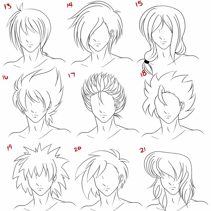 Anime Boy Hairstyle
 Anime Male Hair Style 3 by RuuRuu Chan on DeviantArt